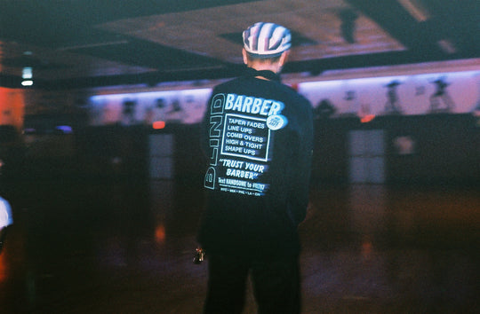 Blind Barber Goes Roller Skating by Adam Kirschenbaum on Blind Barber