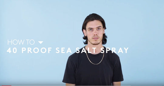 How To Style:  40 Proof Sea Salt Spray by Jeff Laub on Blind Barber