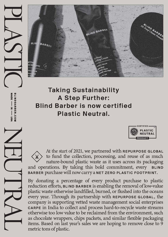Sustainability & Blind Barber by Jeff Laub on Blind Barber