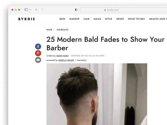 Byrdie | August 2023 by Herson Rodriguez on Blind Barber