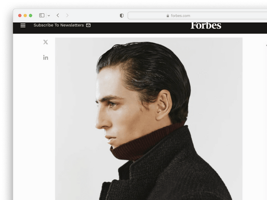 Forbes | January 2022 by Herson Rodriguez on Blind Barber