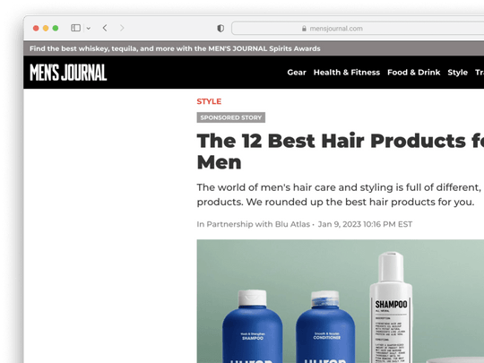 Men's Journal | January 2023 by Herson Rodriguez on Blind Barber