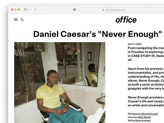 Office Magazine | April 2023 by Herson Rodriguez on Blind Barber