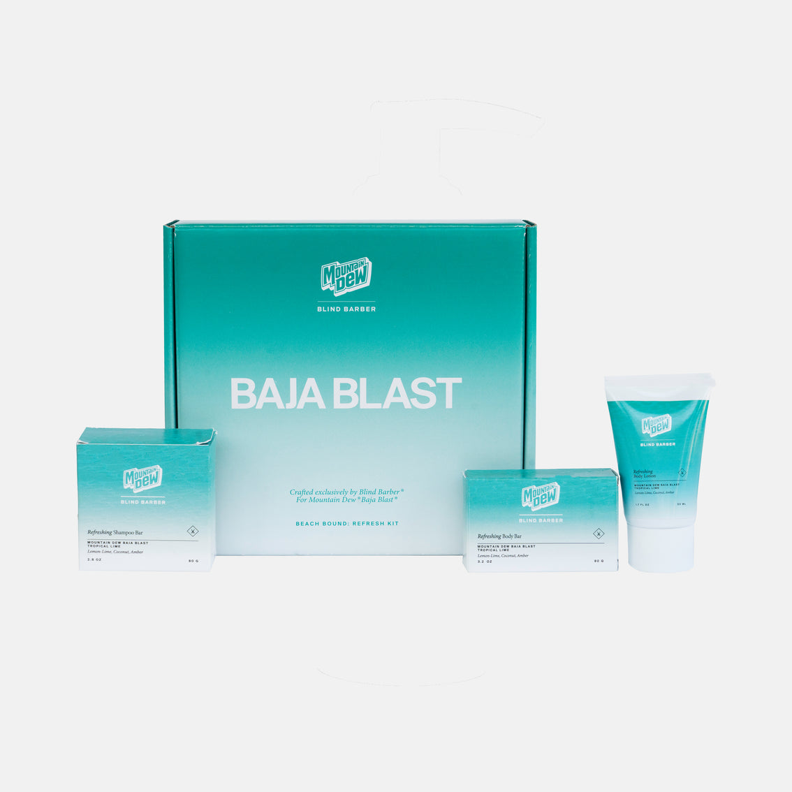 Baja Blast x Blind Barber:  Refreshing Shower Set by Blind Barber