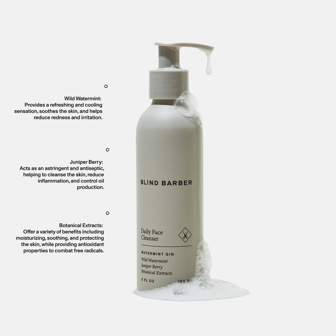 Watermint Gin Daily Face Cleanser by Blind Barber