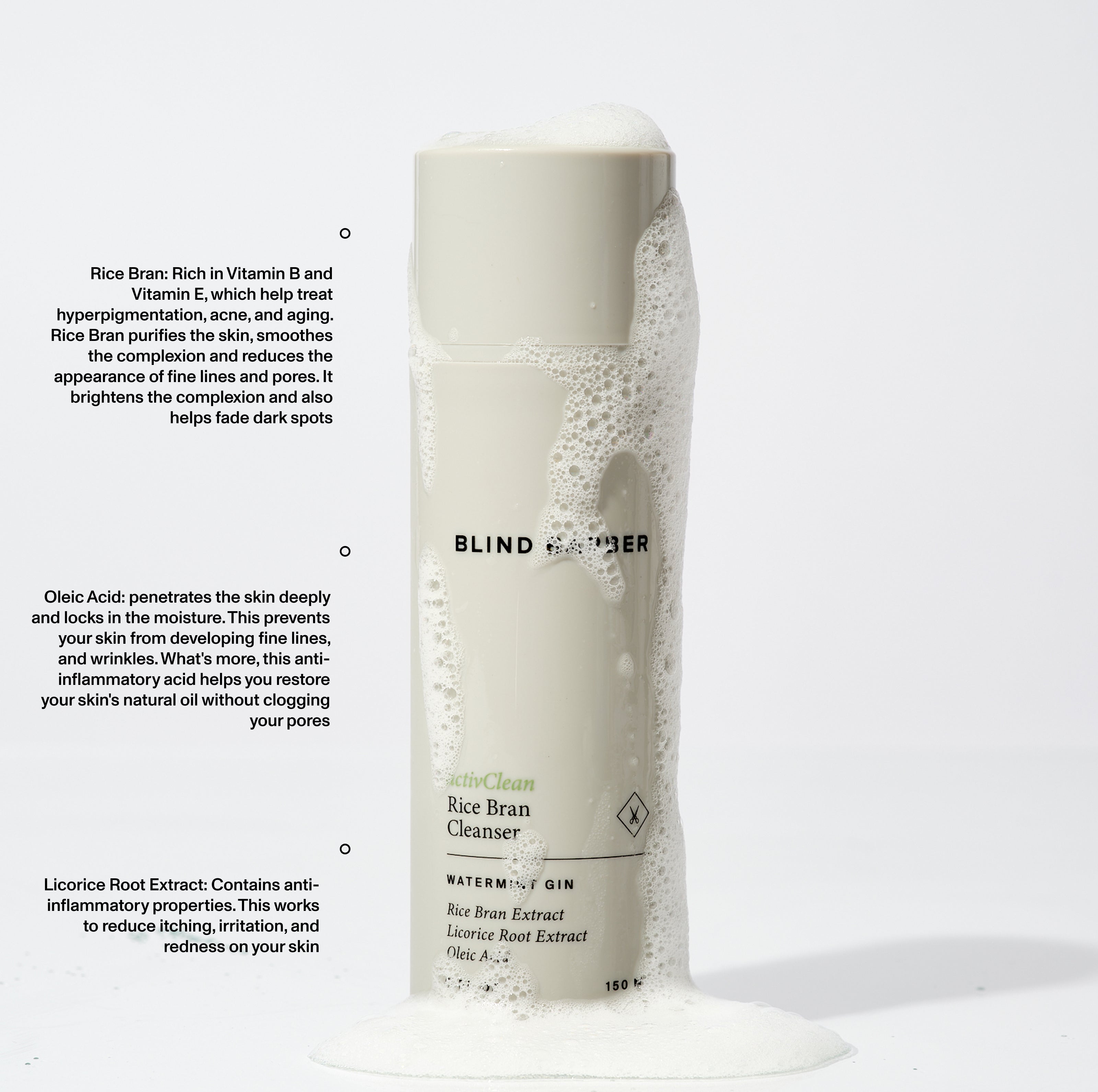 activClean Rice Bran Face Cleanser by Blind Barber