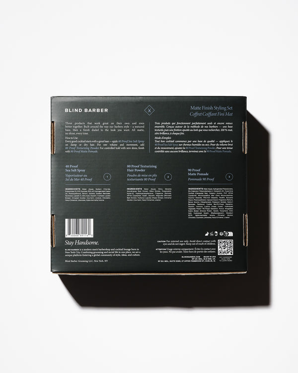 Gift Set:  Matte Finish Styling Set by Blind Barber